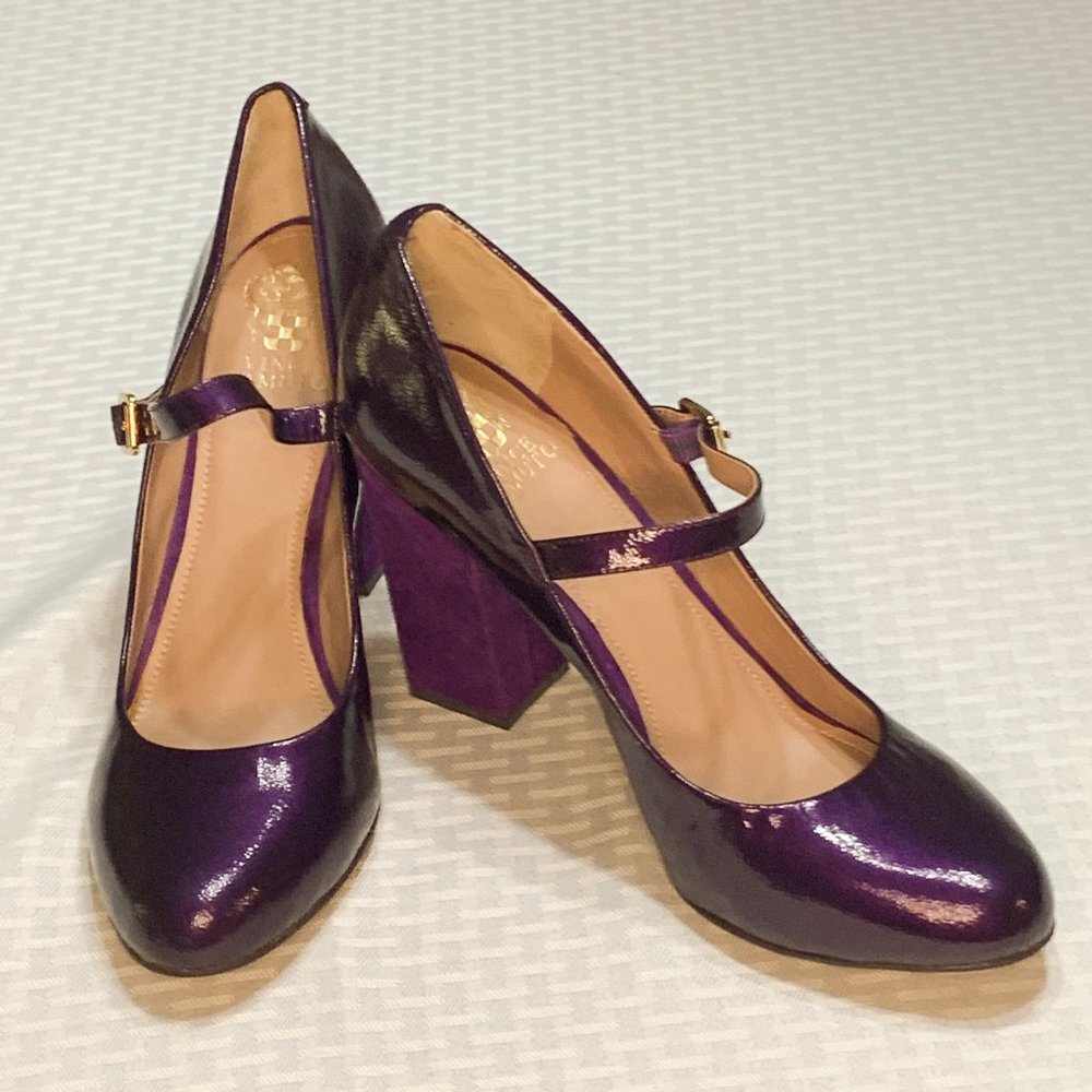 Vince Camuto Purple Leather Pumps